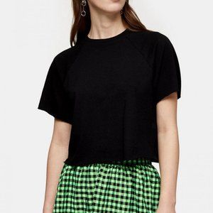 Topshop Raglan Crop T-Shirt